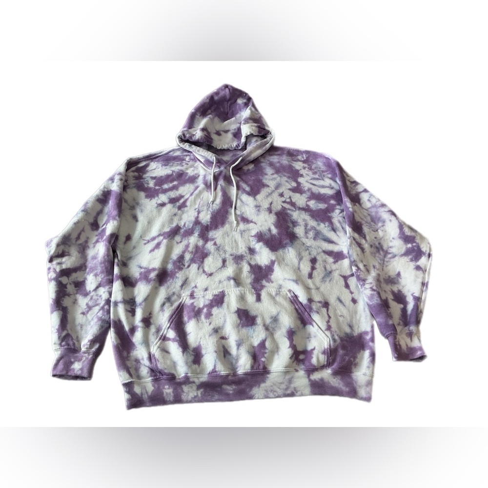 Purple tie dye hoodie XL